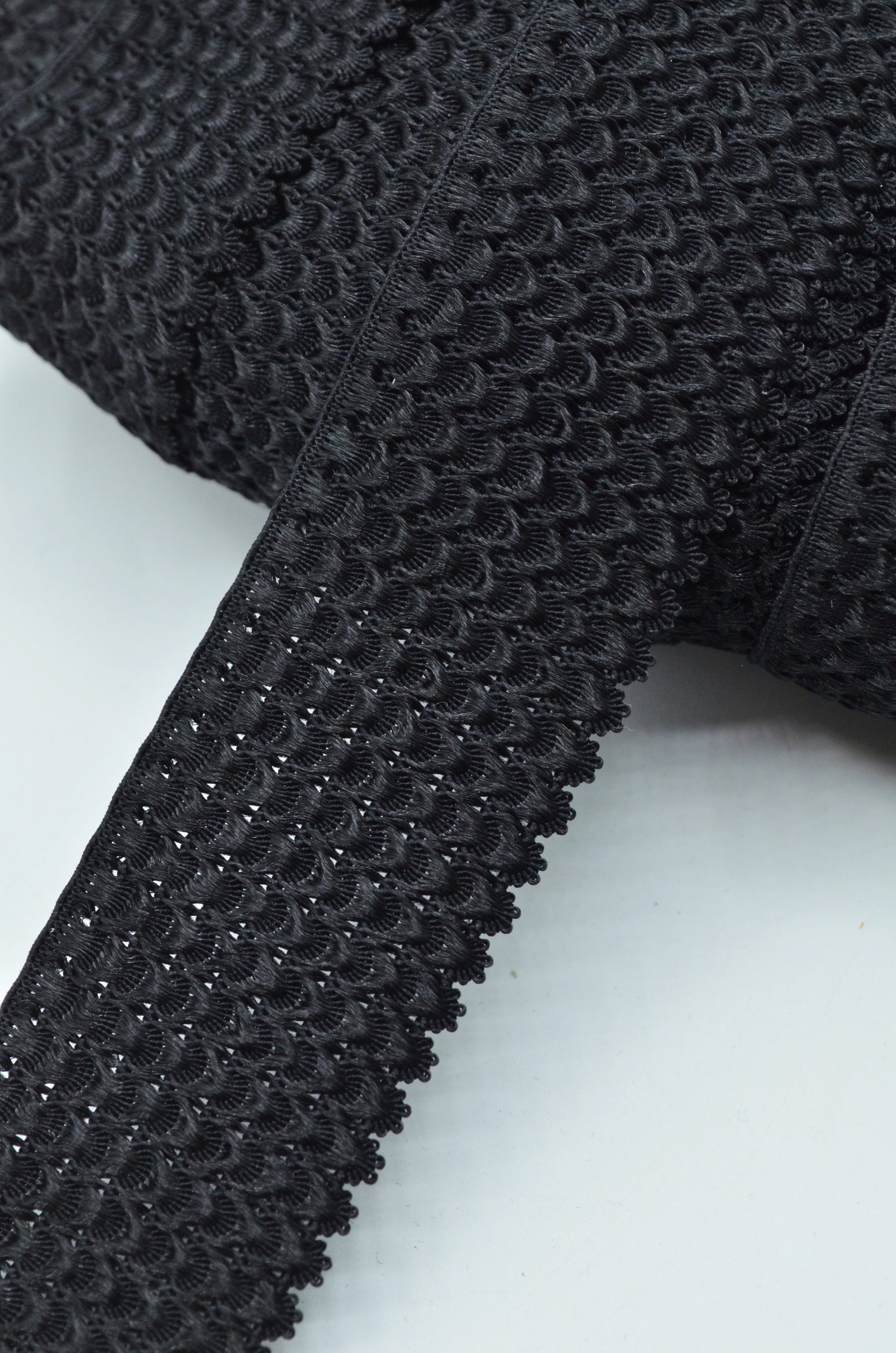 Elastic Decorativ 35mm, Negru