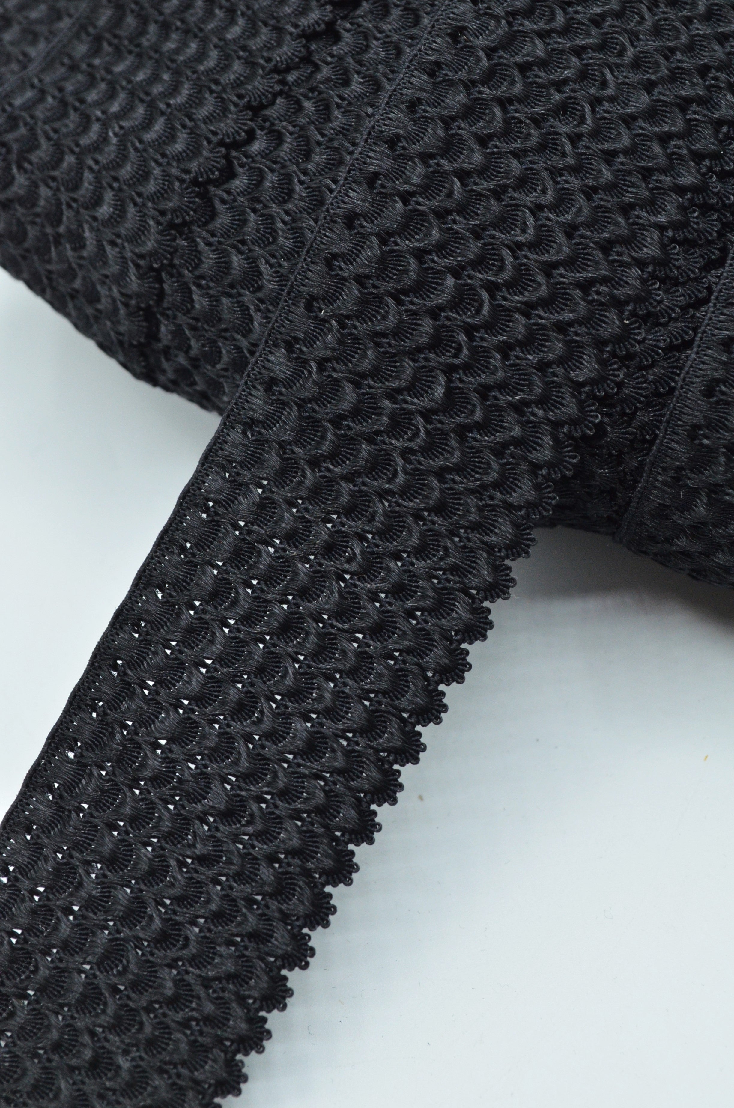 Elastic Decorativ 35mm, Negru