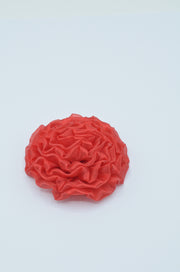 Floare Din Organza 8cm, Rosu