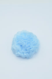 Floare Din Organza 8cm, Bleu