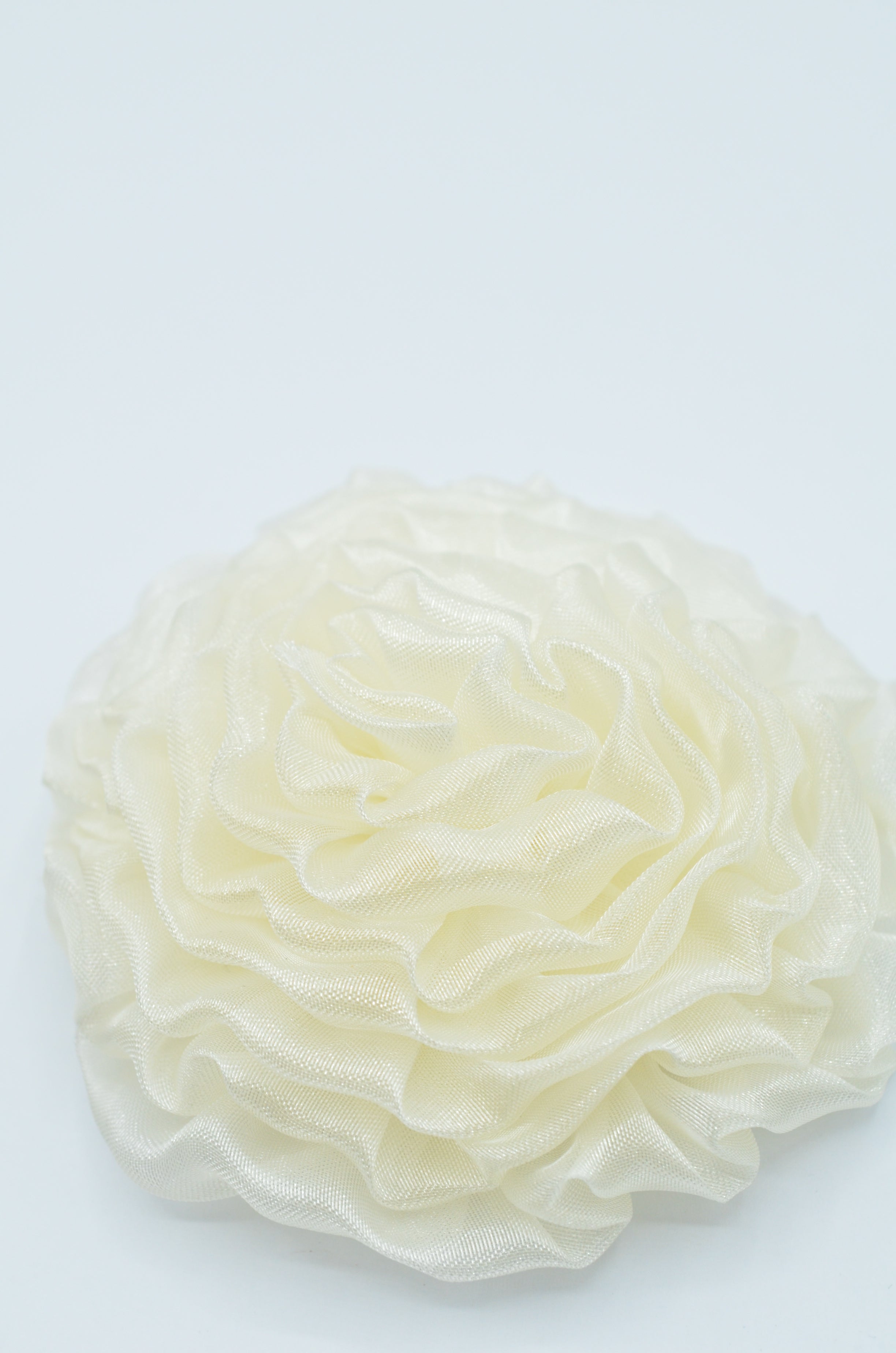 Floare Din Organza 8cm, Ivoire