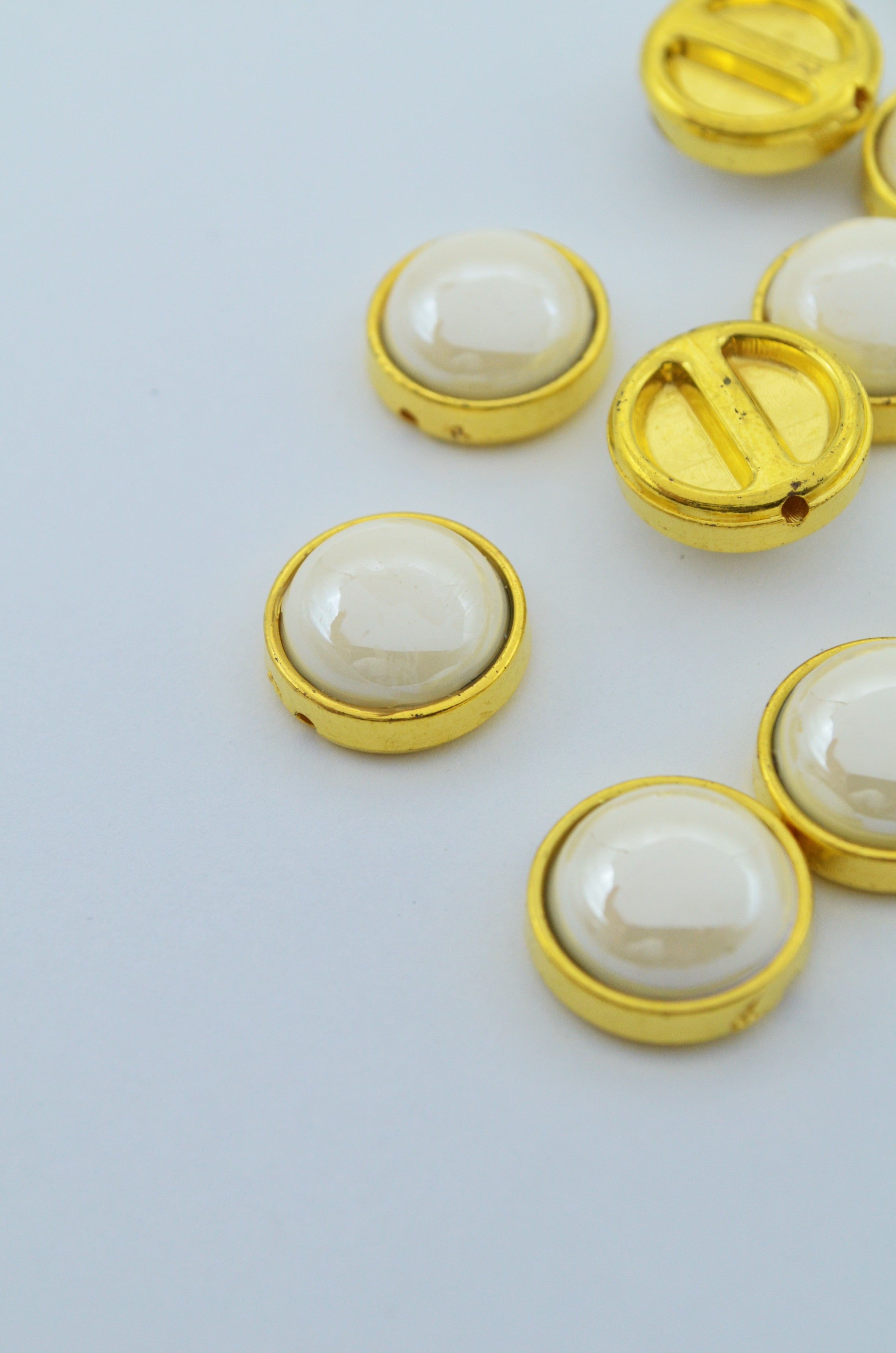 Perle Plastic De Cusut 18mm, 10Buc/Pachet