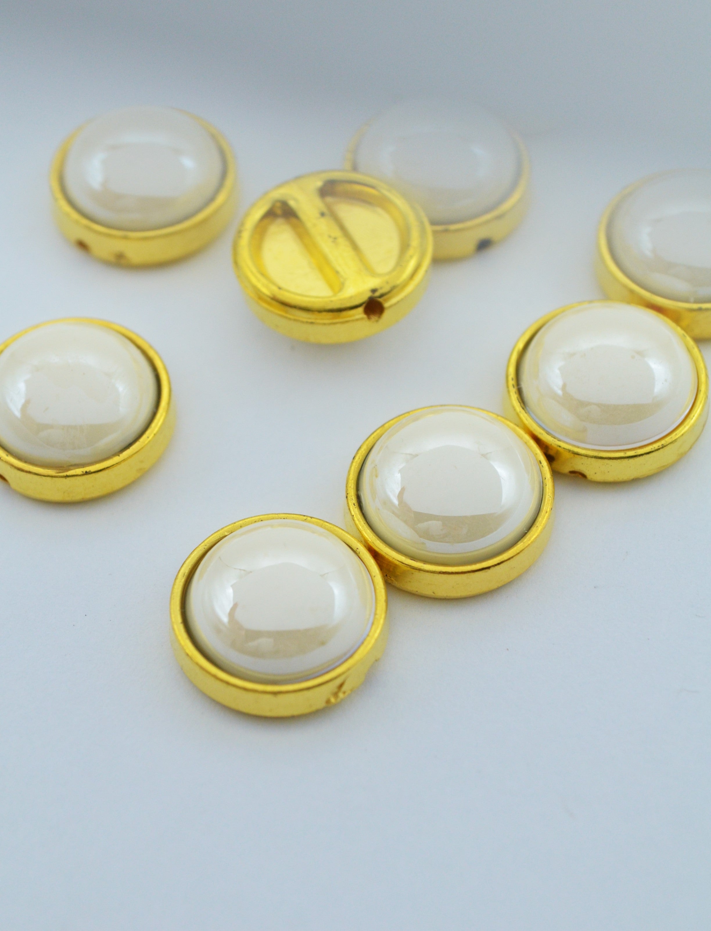 Perle Plastic De Cusut 14mm, 12Buc/Pachet