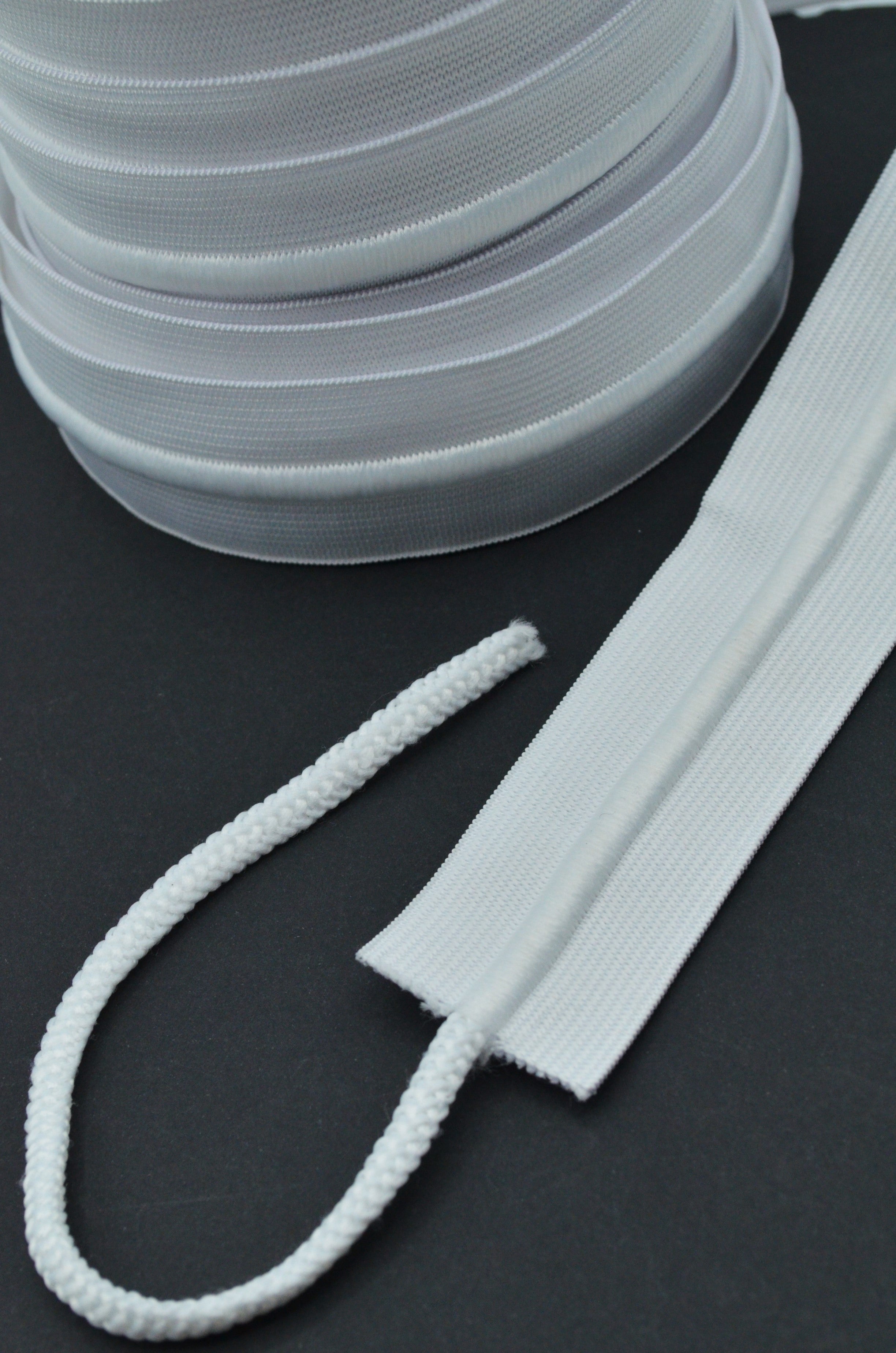 Elastic Alb Cu Snur 3.70cm