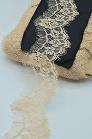 Dantela Chantilly 6cm- 4m/bucata, Roz Pudra