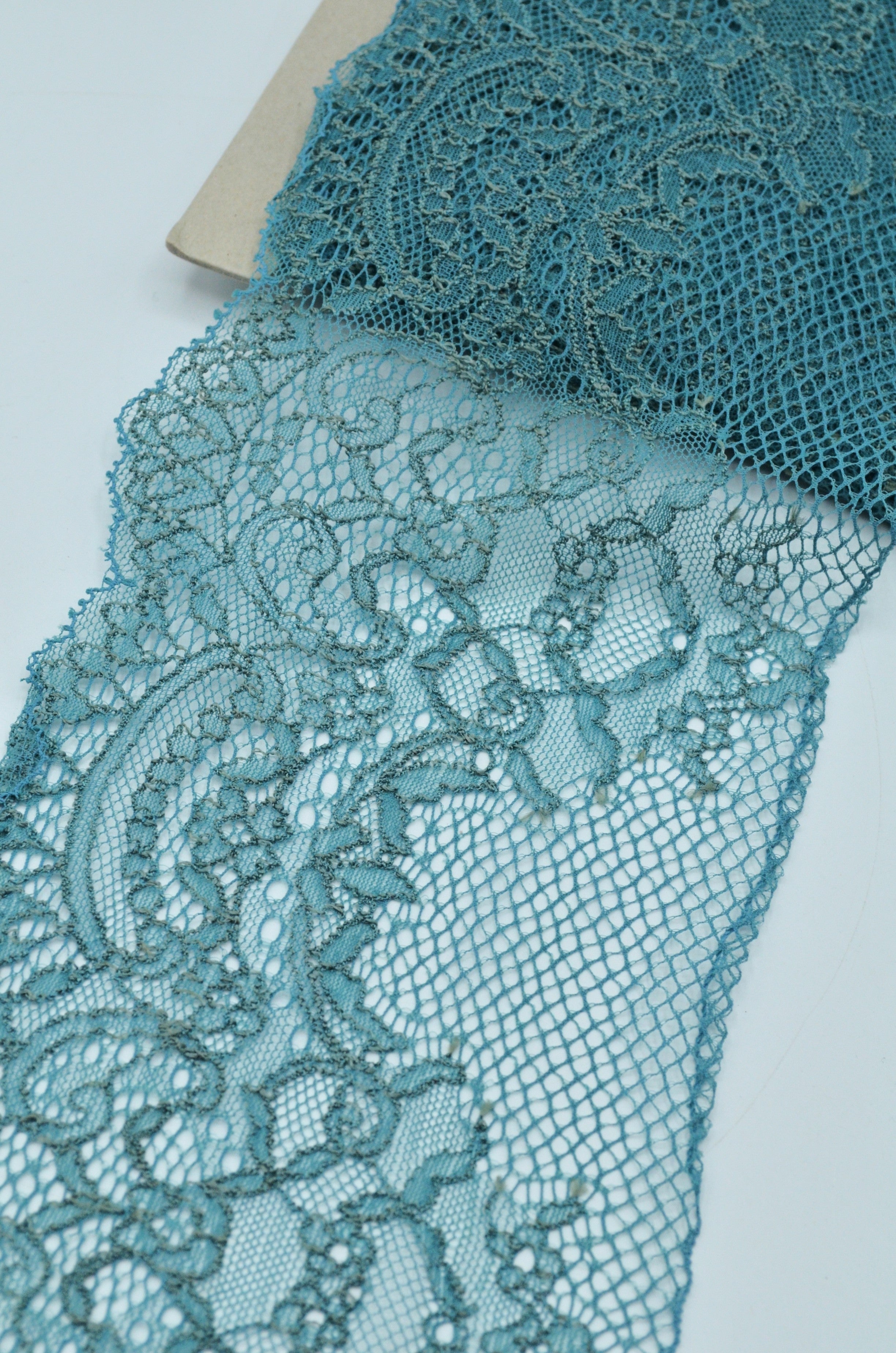 Dantela Chantilly 13cm,Turcoaz