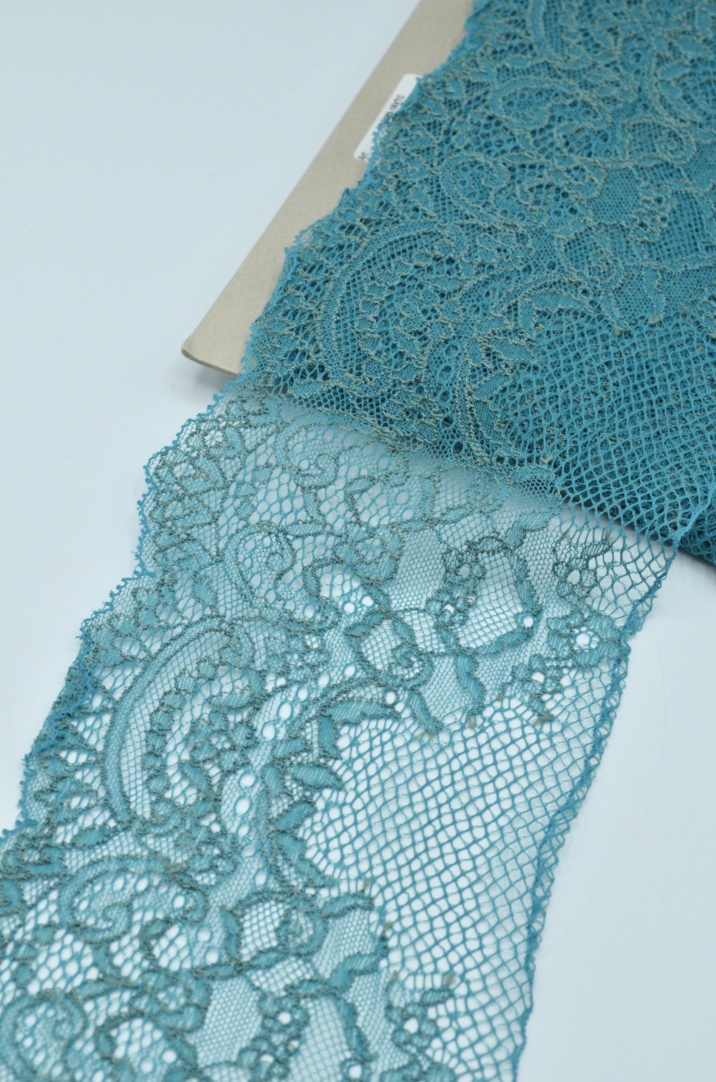 Dantela Chantilly 13cm,Turcoaz