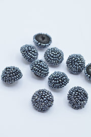 Nasturi Din Margele 14mm, Gri