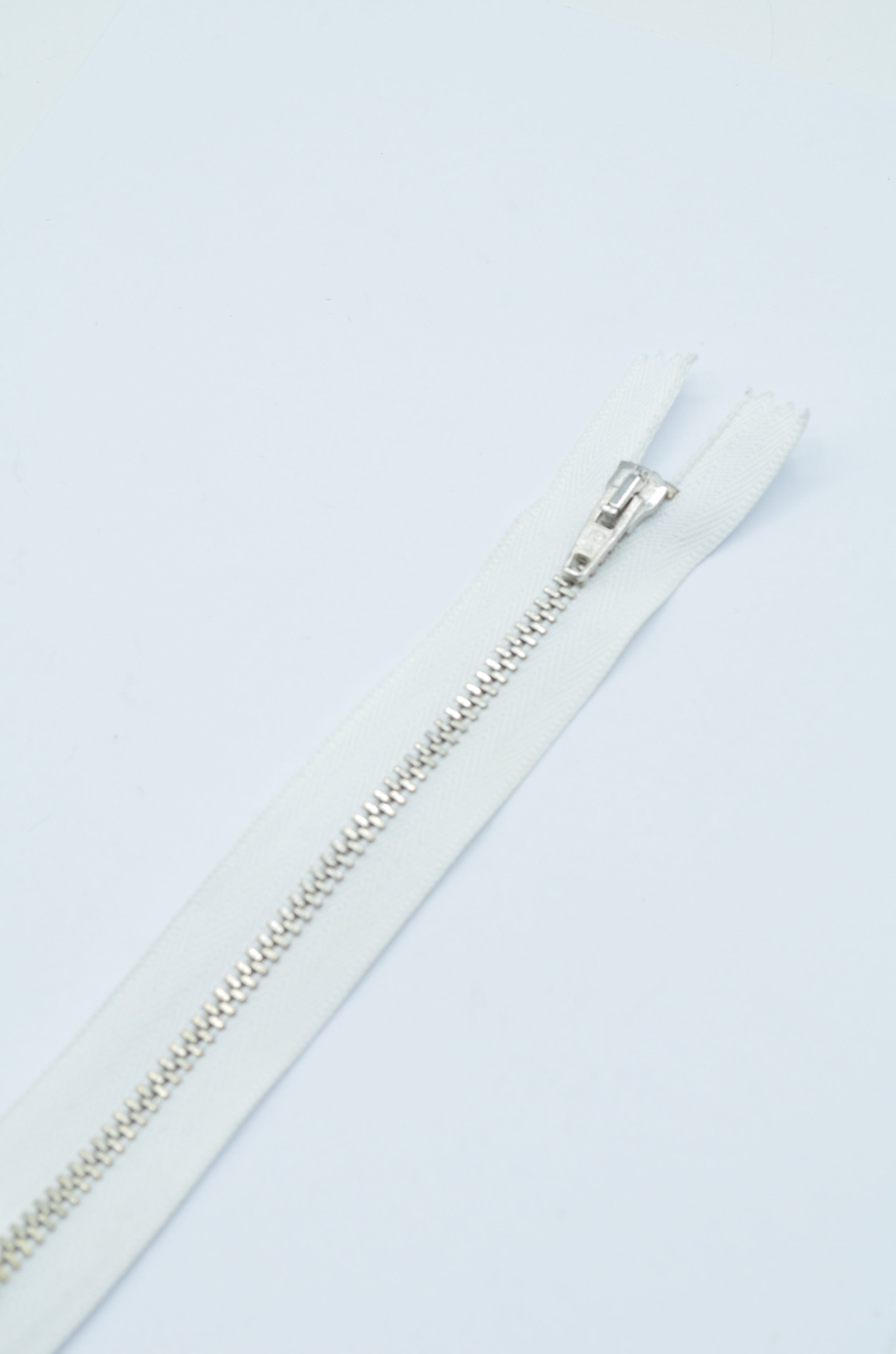 Fermoar Metalic Fix, 5mm,16cm, Alb