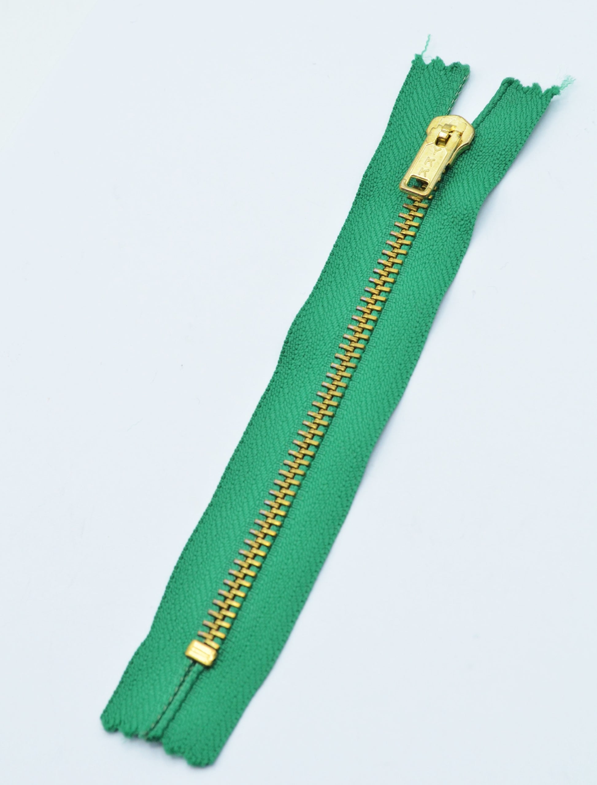 Fermoar YKK Metalic Fix, 14cm, Verde