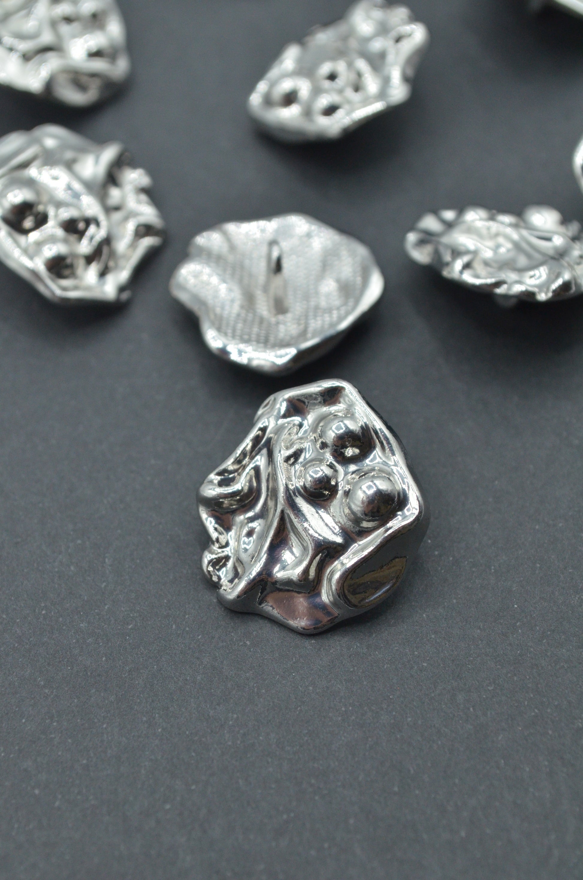 Nasturi Metalici Argintii 23mm