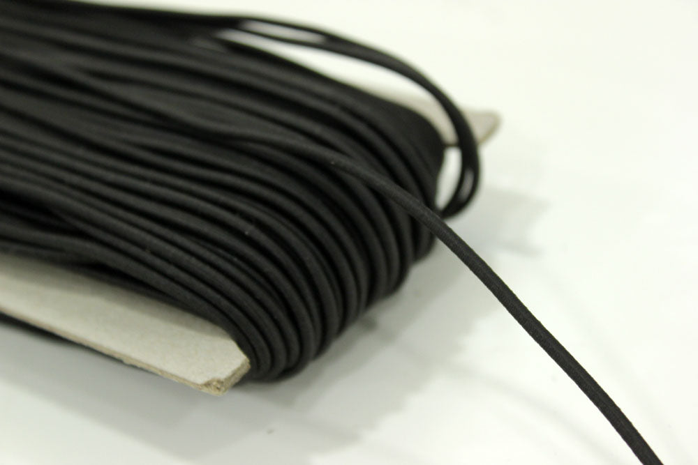 Elastic Rotund, Negru3 mm