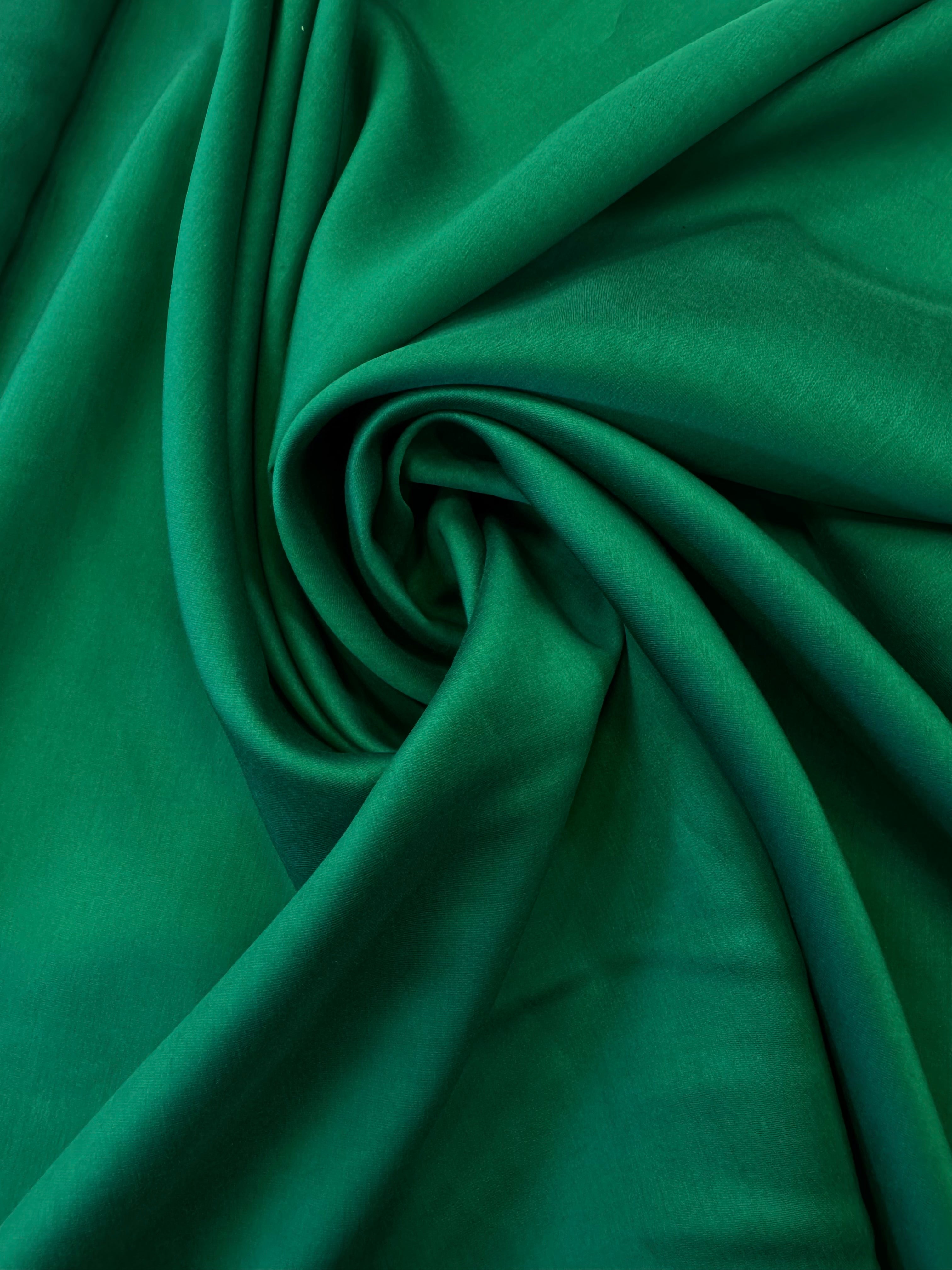 Batist De Bumbac Fin Satinat, Verde