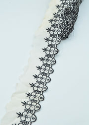Dantela De Bumbac Brodata 6.50cm