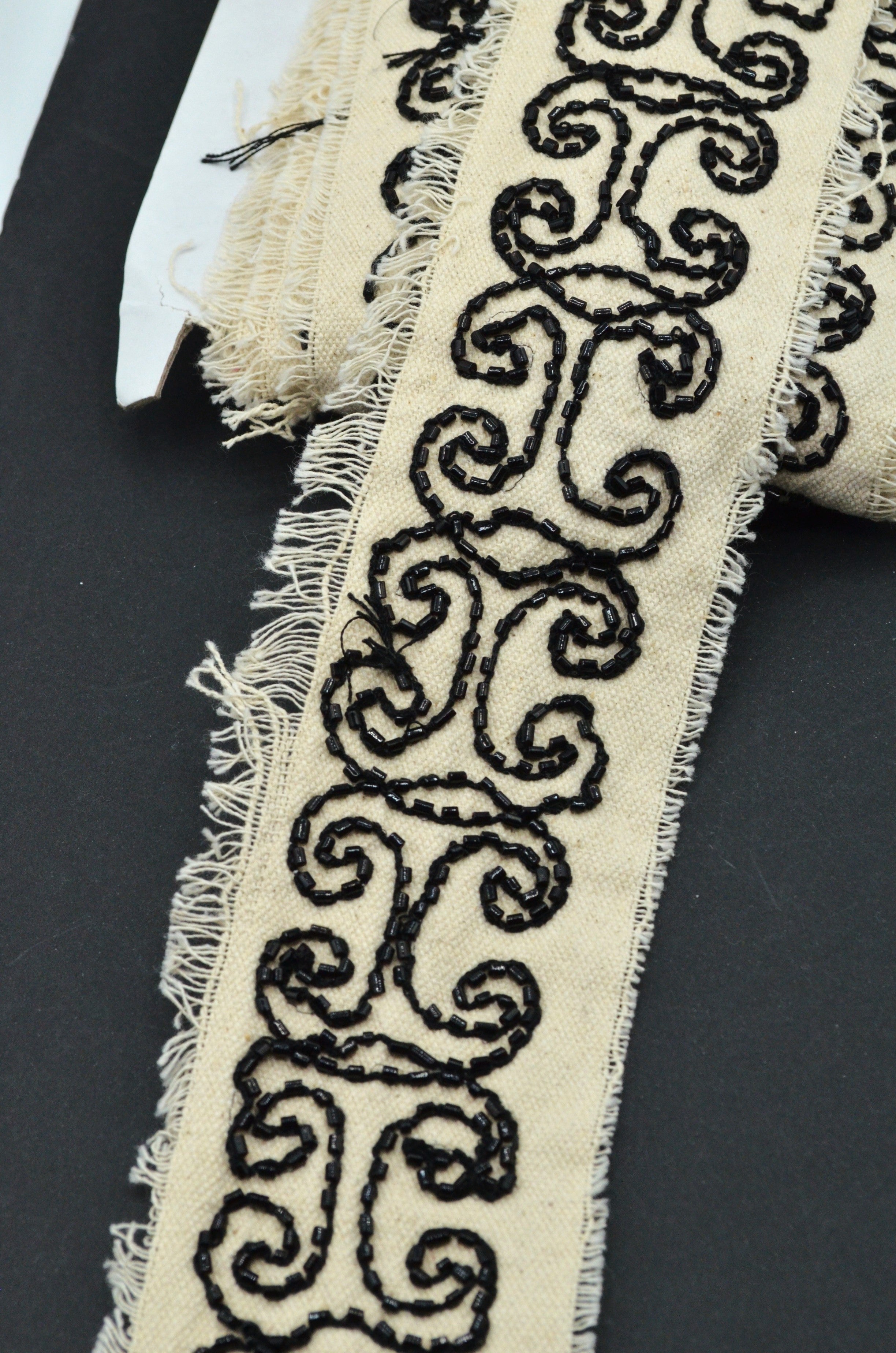 Banda De Bumbac Cu Margele, 7cm