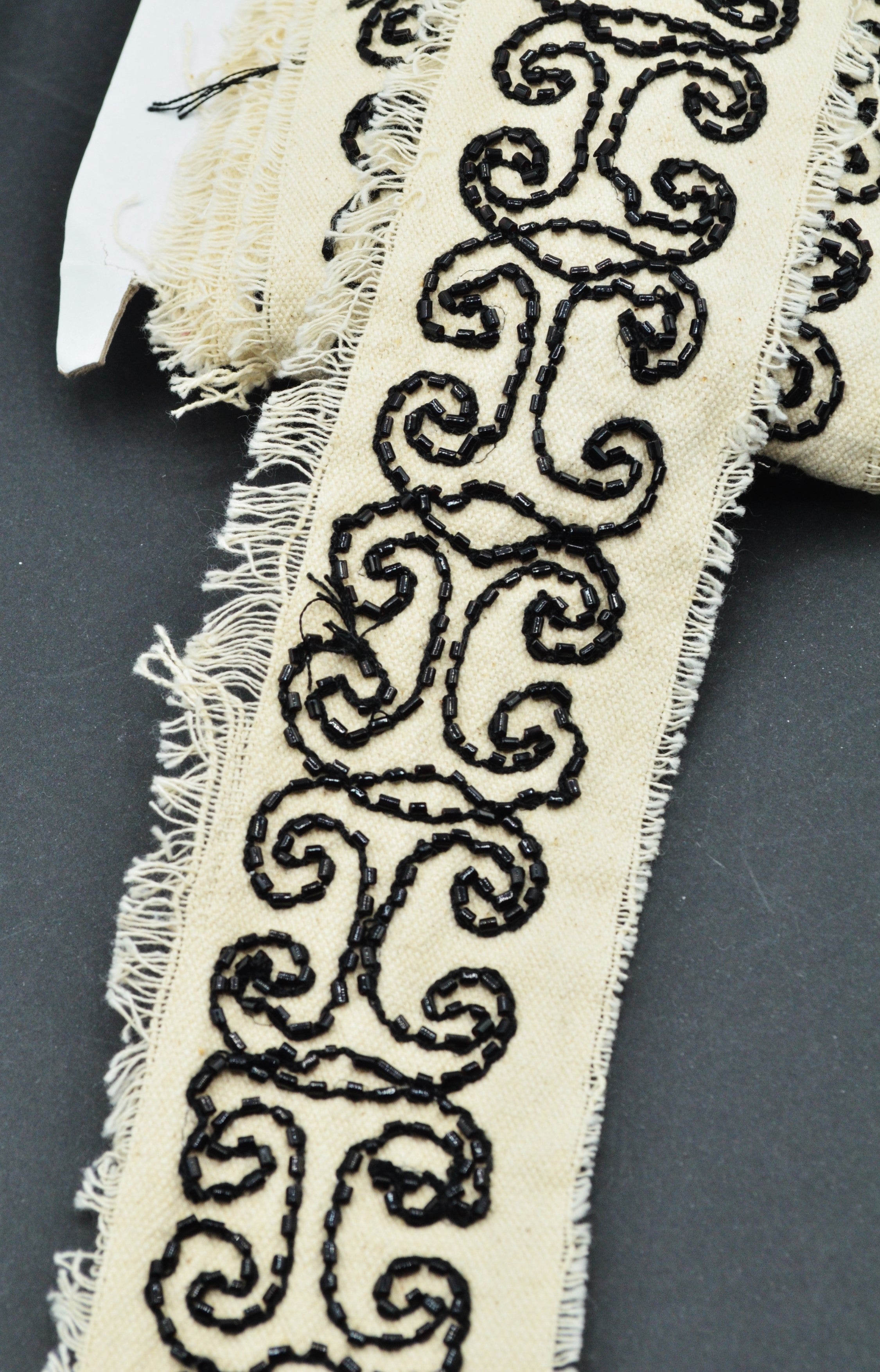 Banda De Bumbac Cu Margele, 7cm