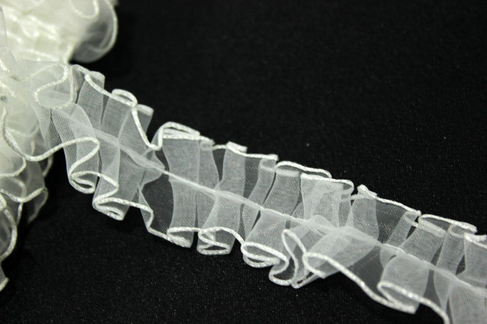 Aplicatii Volane Din Organza 2cm