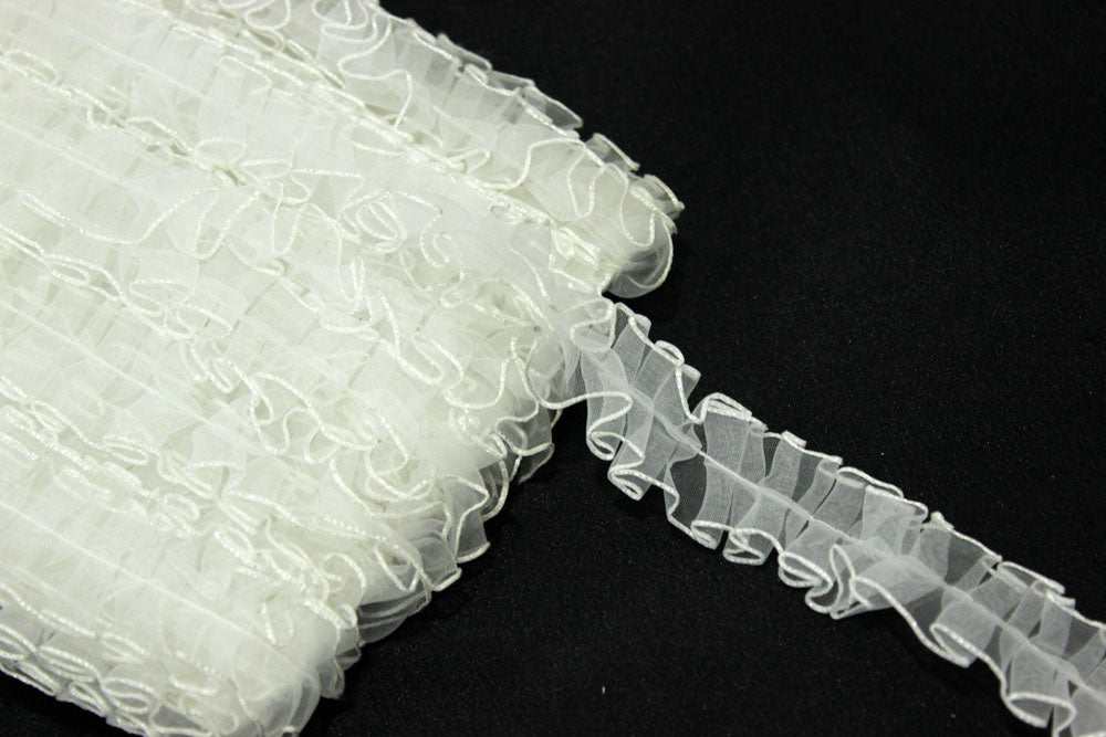 Aplicatii Volane Din Organza 2cm