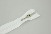 Fermoar De Plastic 3mm, 20cm Alb
