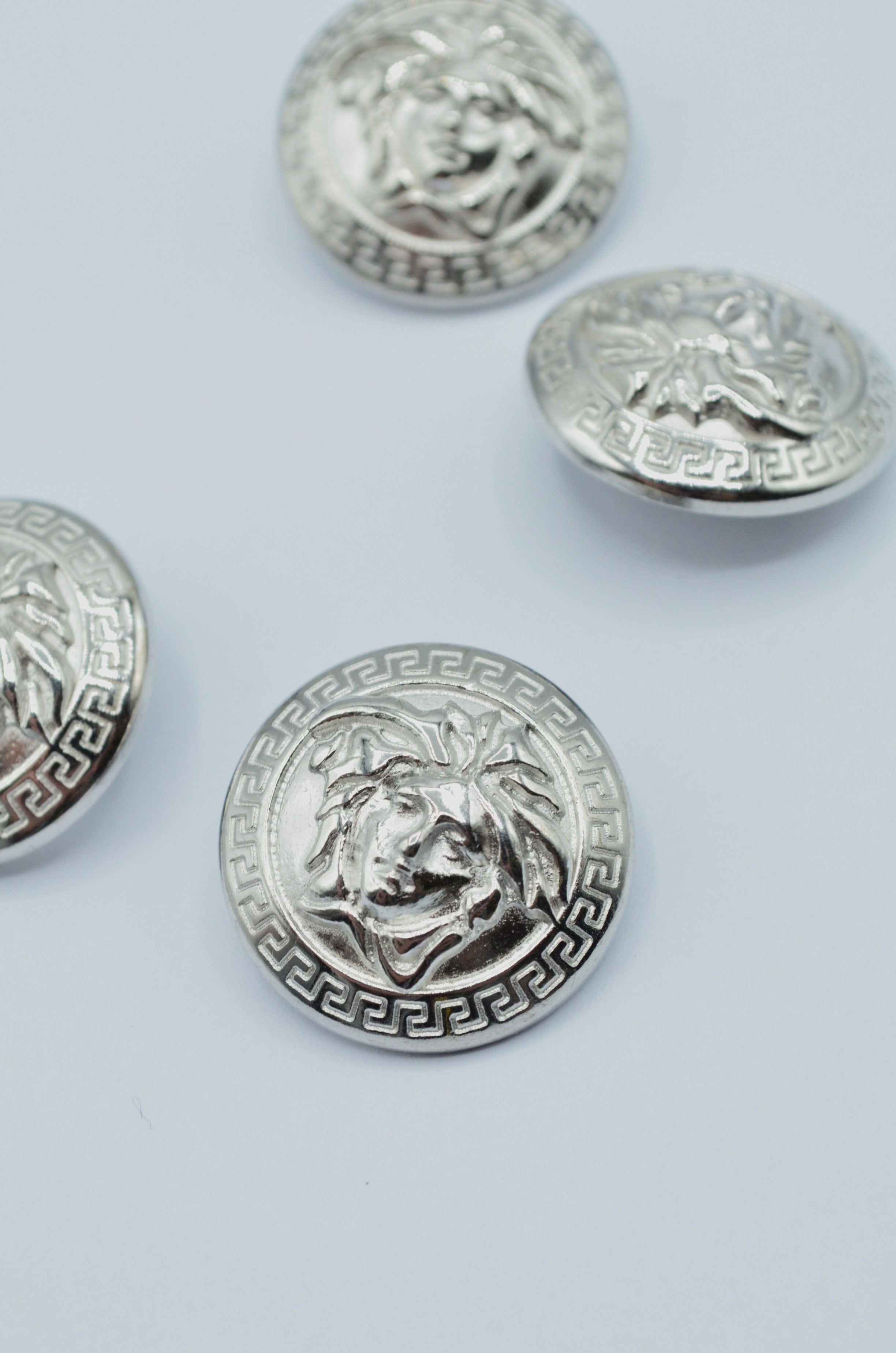 Nasturi Metalici Argintii 23mm