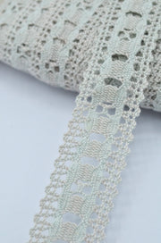 Dantela De Bumbac 23mm, Gri Verzui