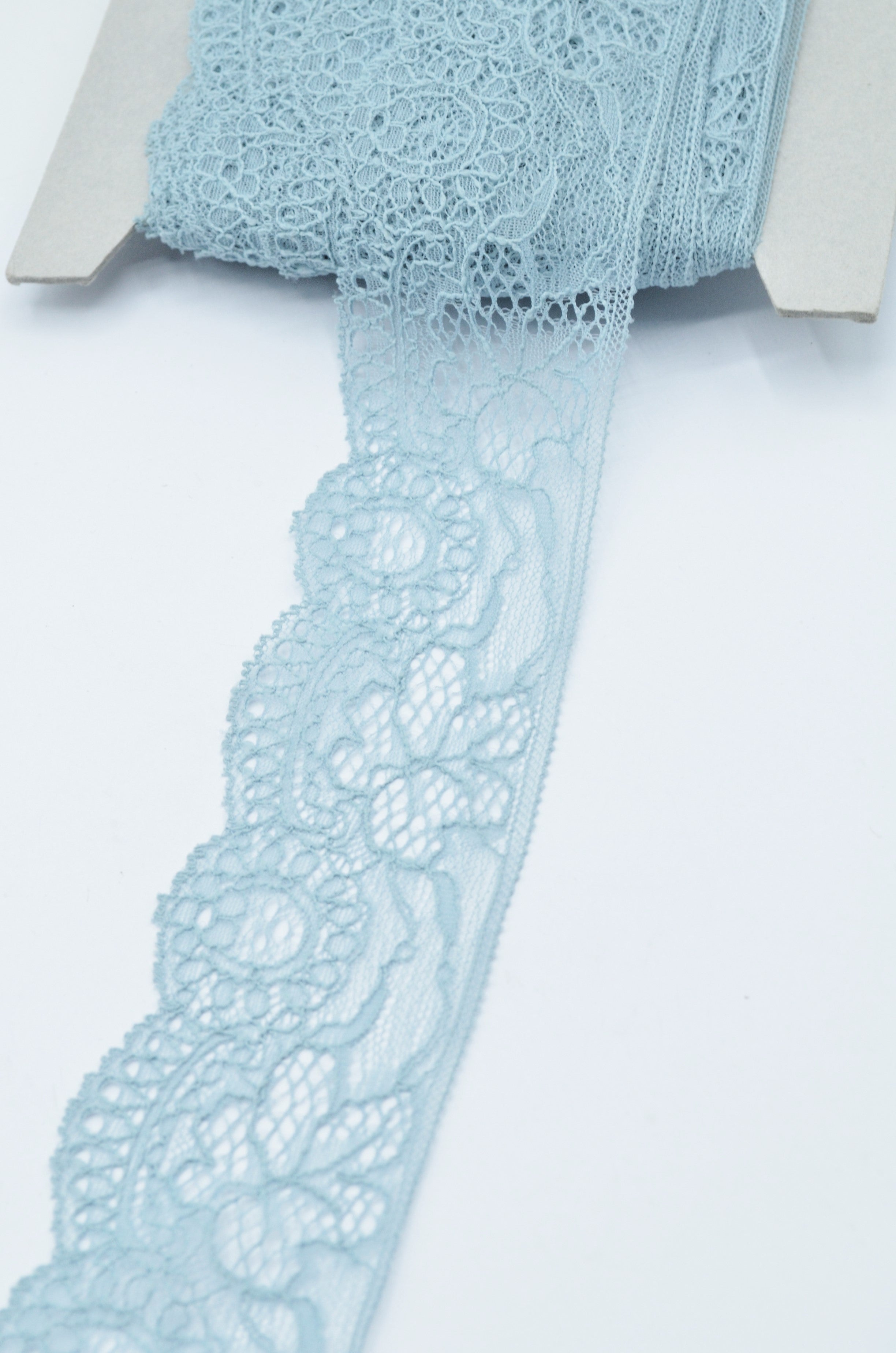 Dantela Chantilly 6cm, Bleu