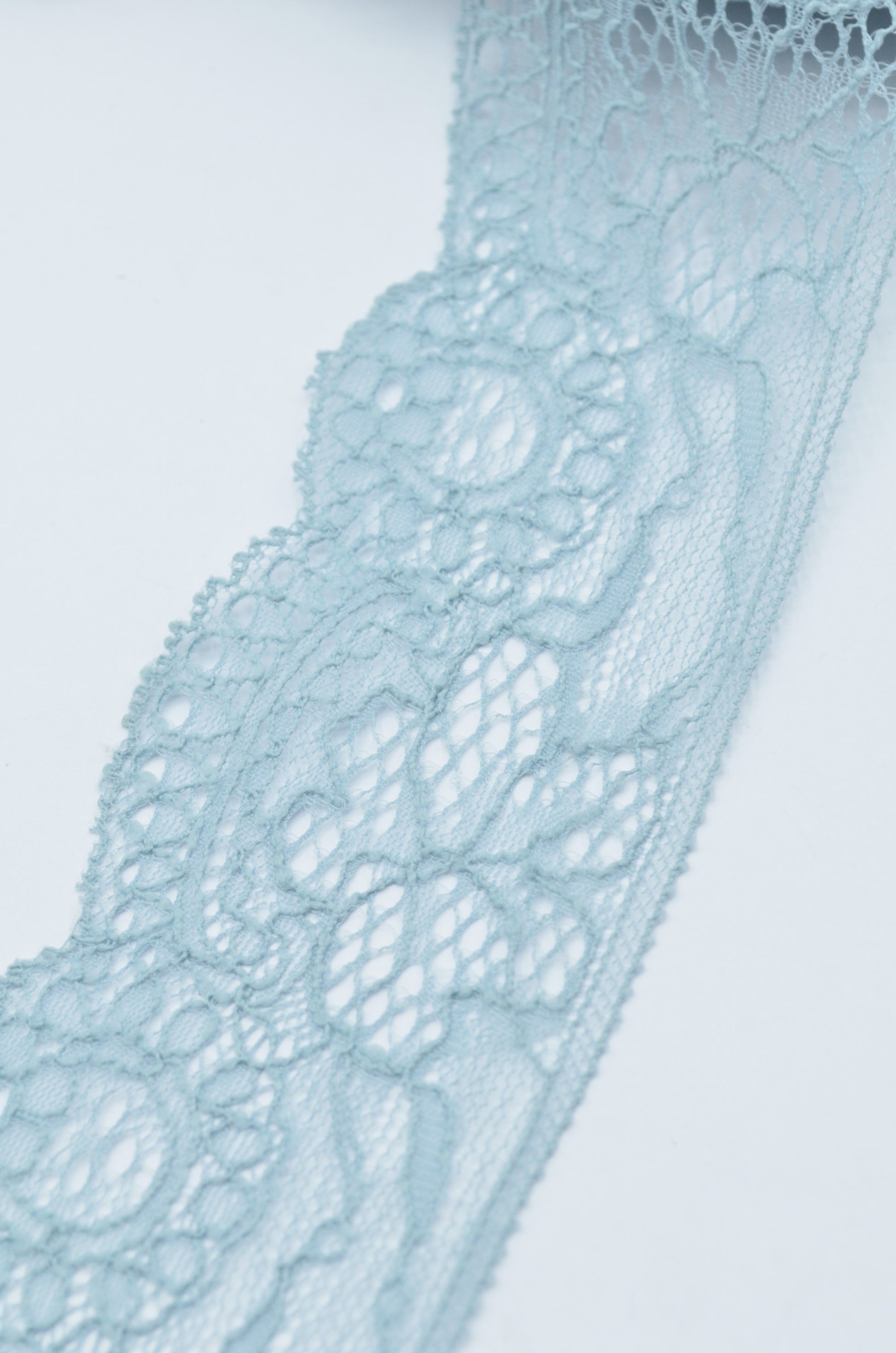 Dantela Chantilly 6cm, Bleu
