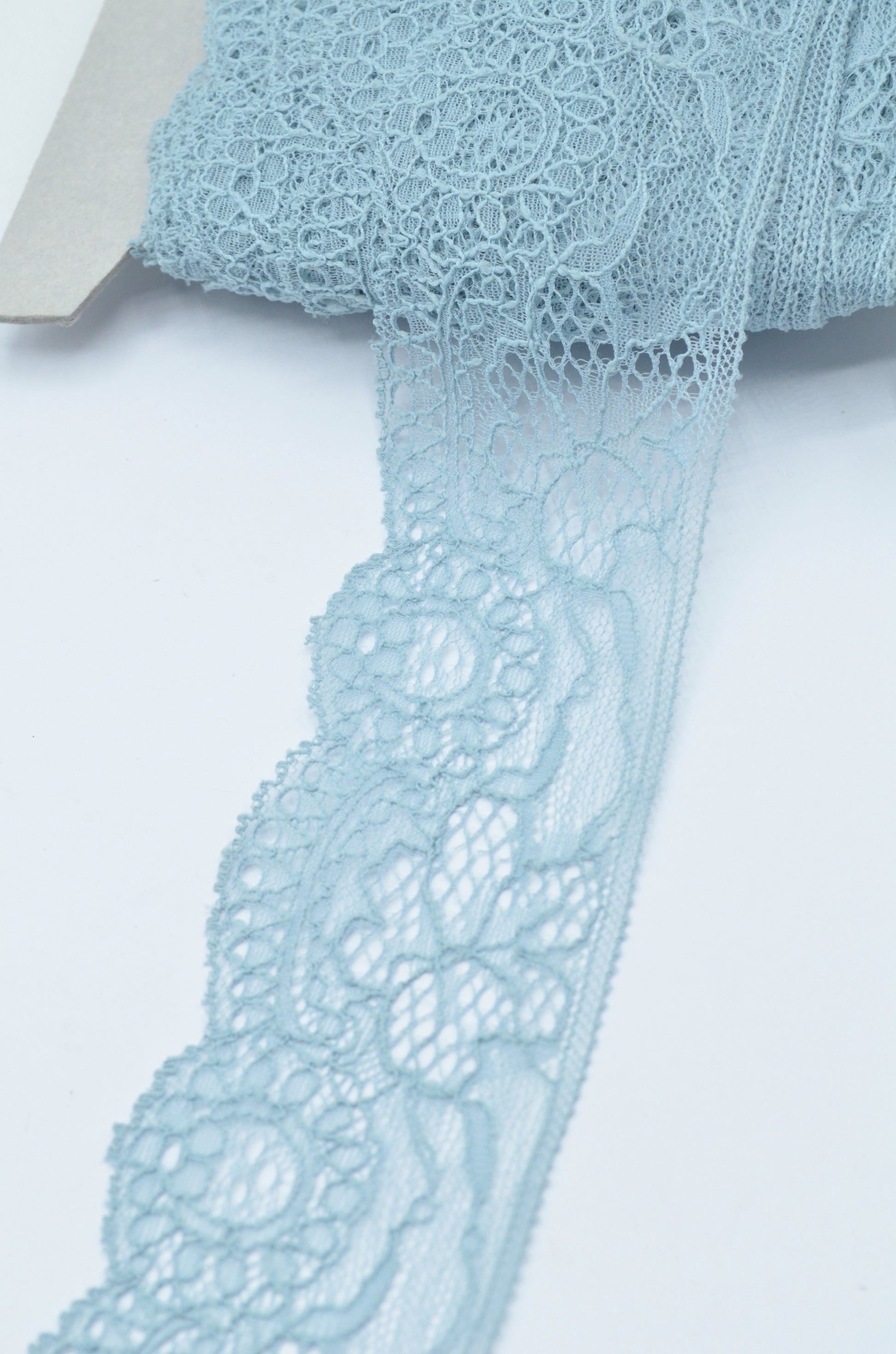 Dantela Chantilly 6cm, Bleu