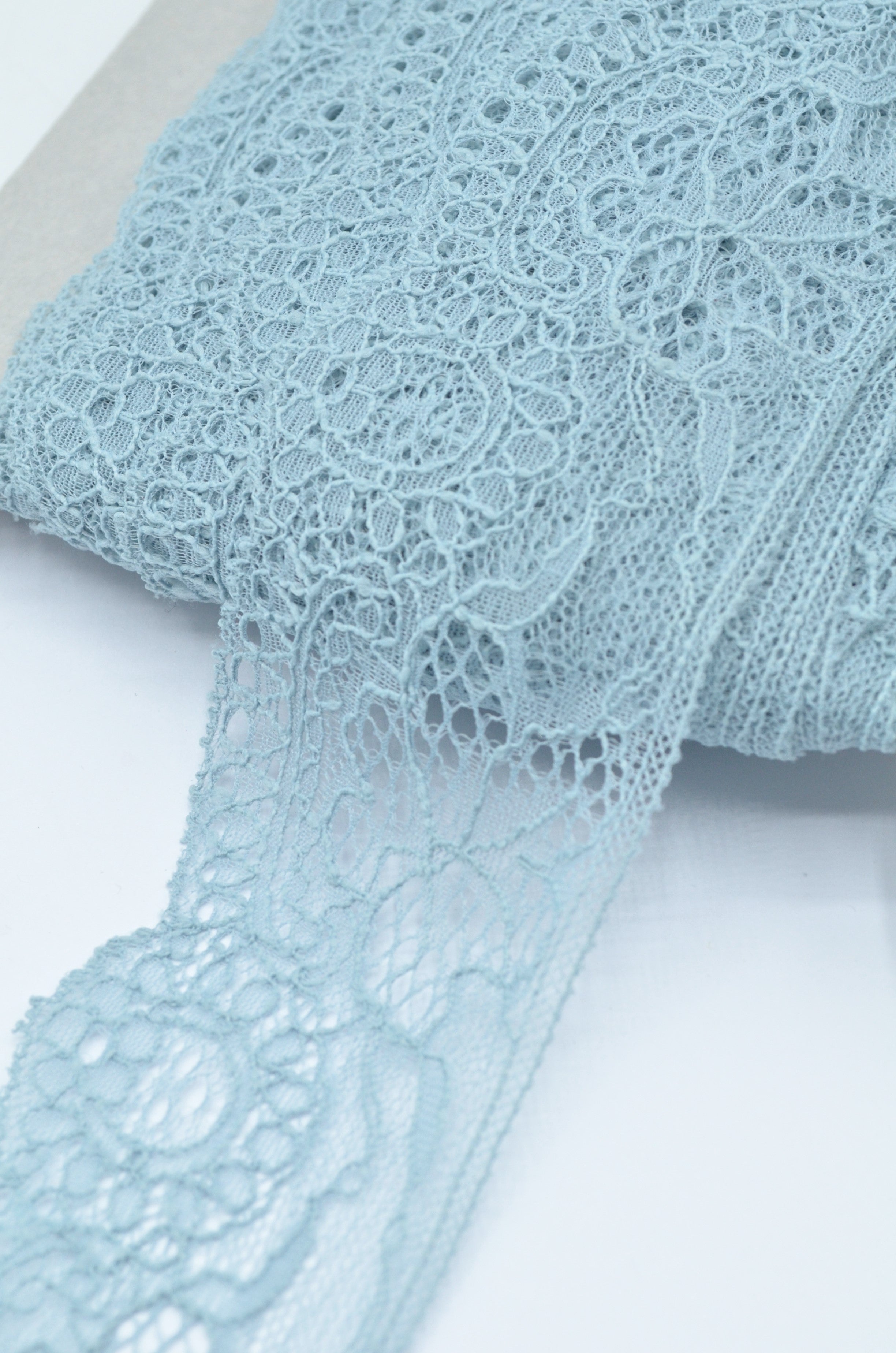 Dantela Chantilly 6cm, Bleu