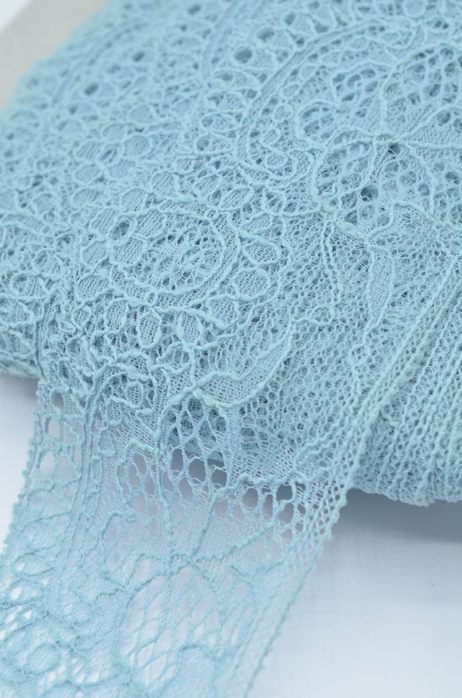 Dantela Chantilly 6cm, Bleu