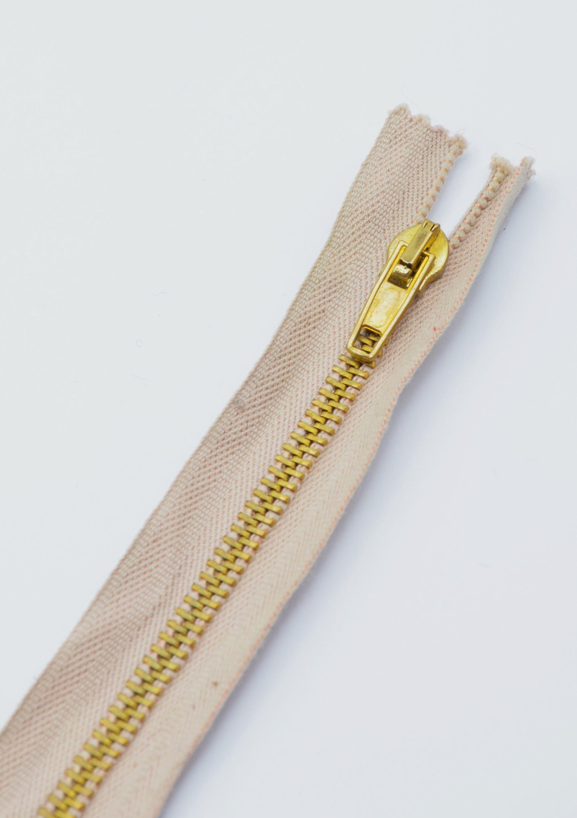 Fermoar Metalic 19cm, Bej
