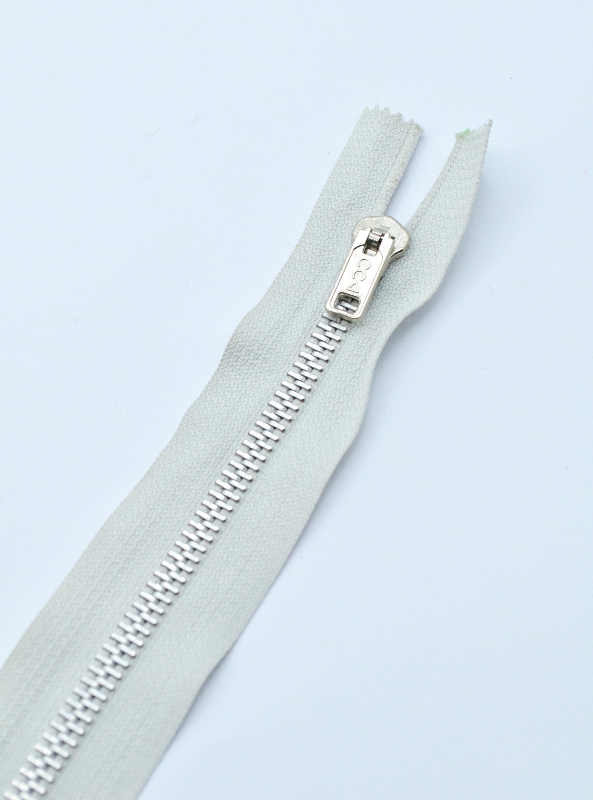 Fermoar Metalic 17cm, Gri Deschis