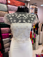 Broderie Bust Pentru Mireasă Ivoire