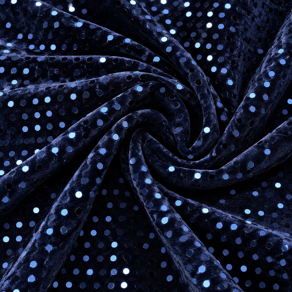 Catifea Elastica Cu paiete aplicate, Bleumarin