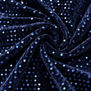 Catifea Elastica Cu paiete aplicate, Bleumarin