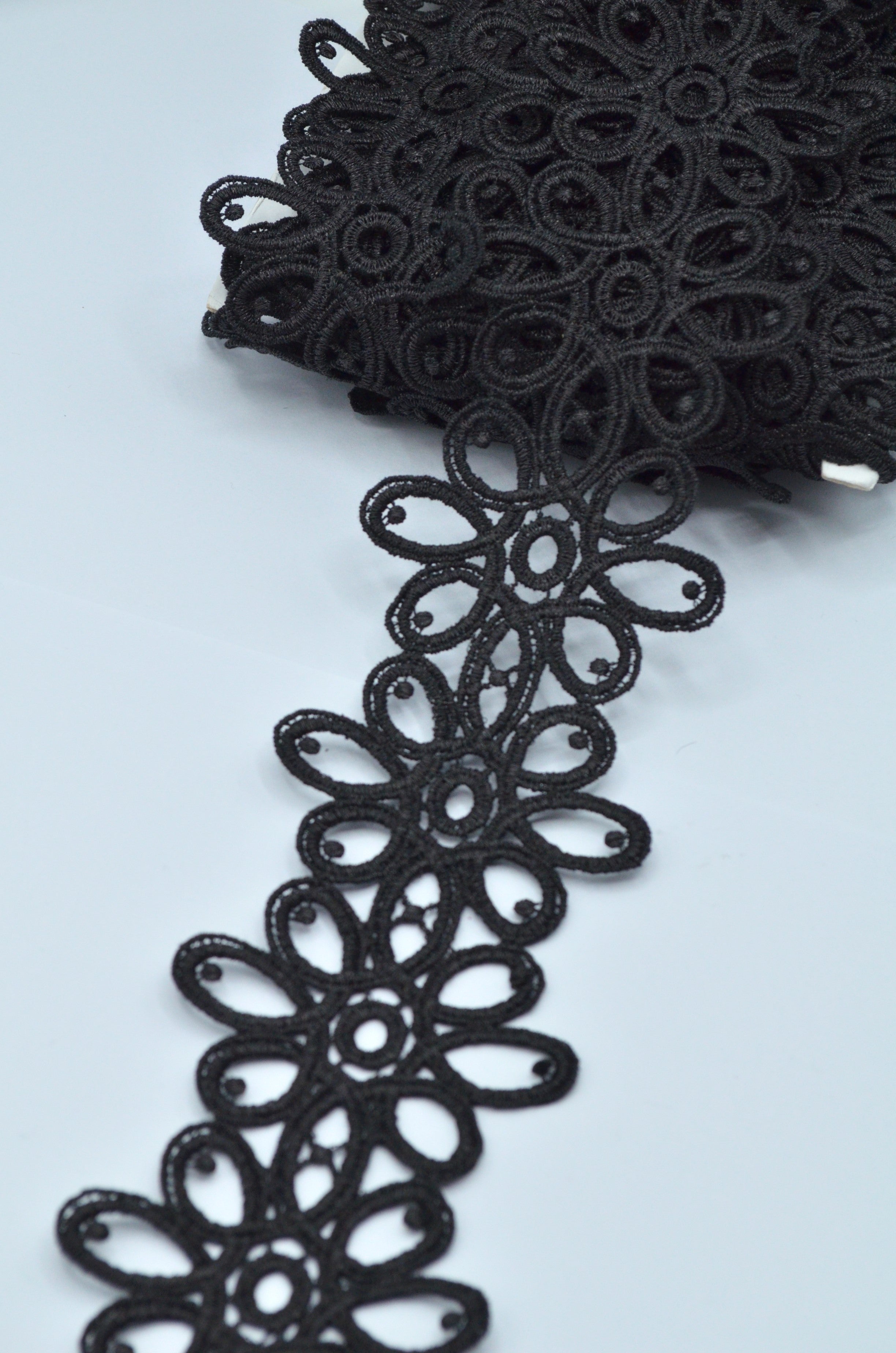 Pasmanterie 7cm, Negru