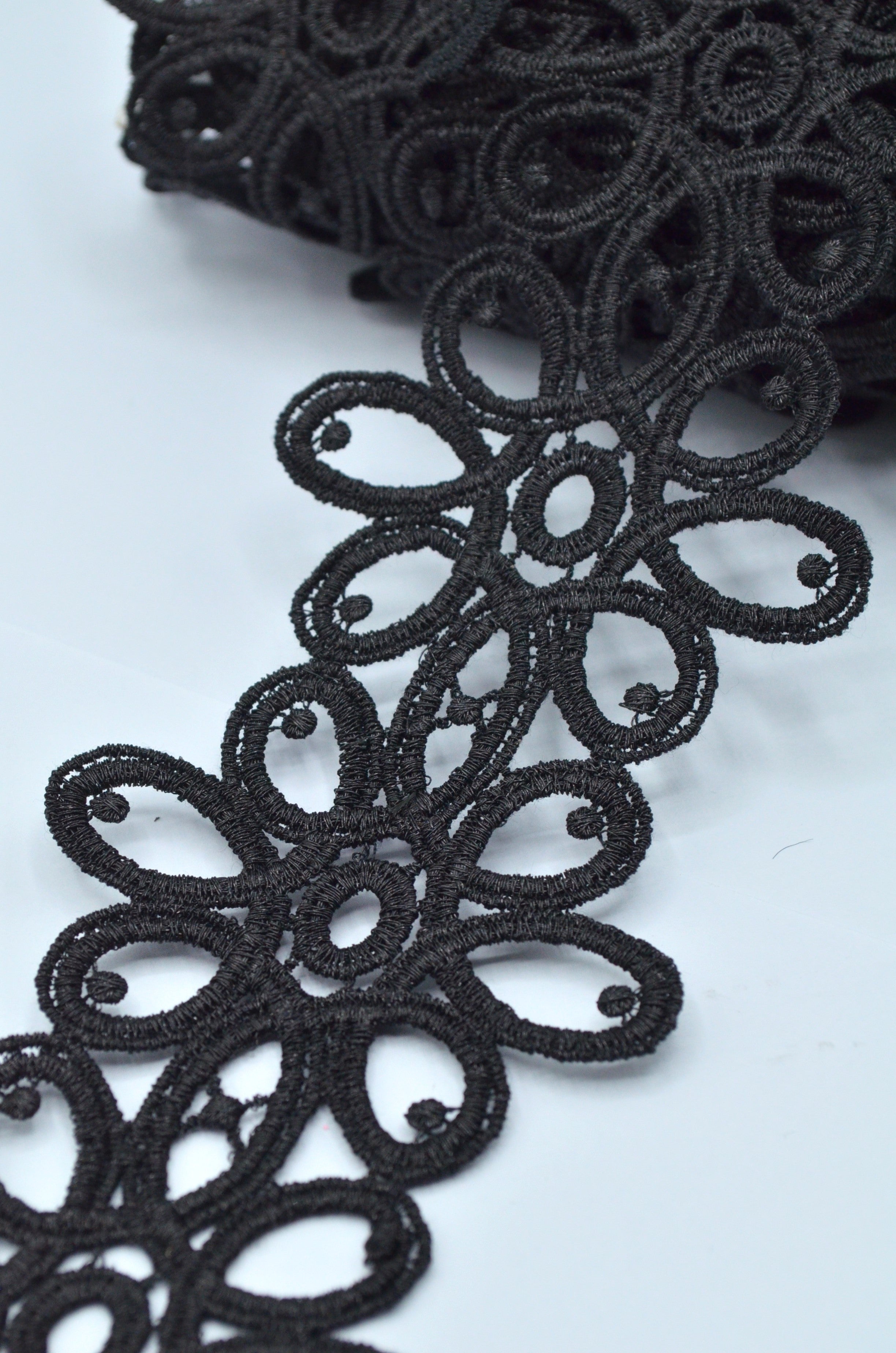 Pasmanterie 7cm, Negru