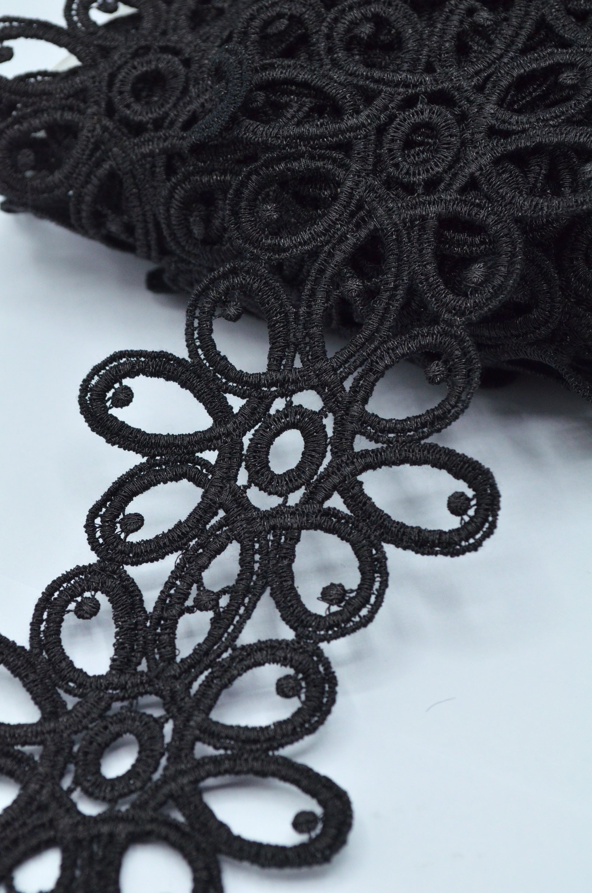 Pasmanterie 7cm, Negru