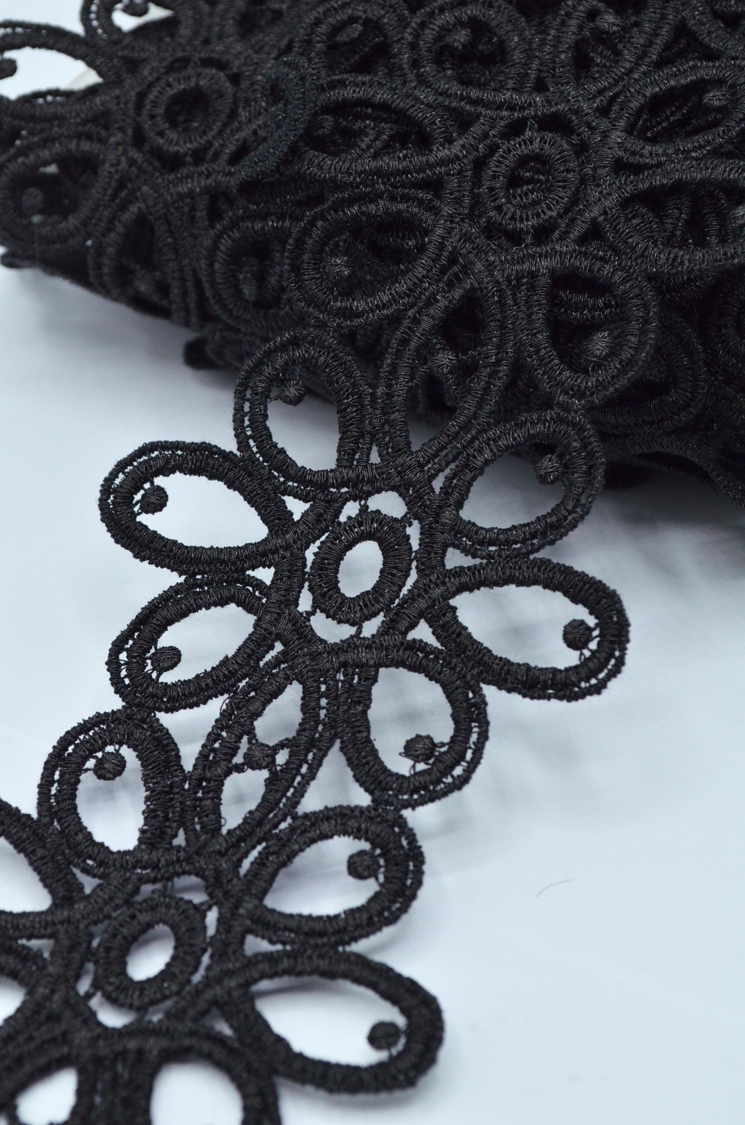 Pasmanterie 7cm, Negru