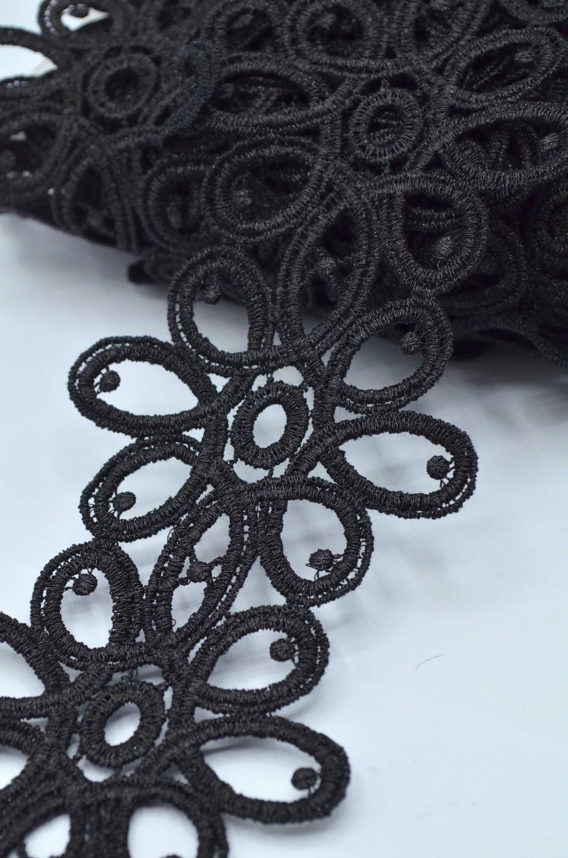 Pasmanterie 7cm, Negru