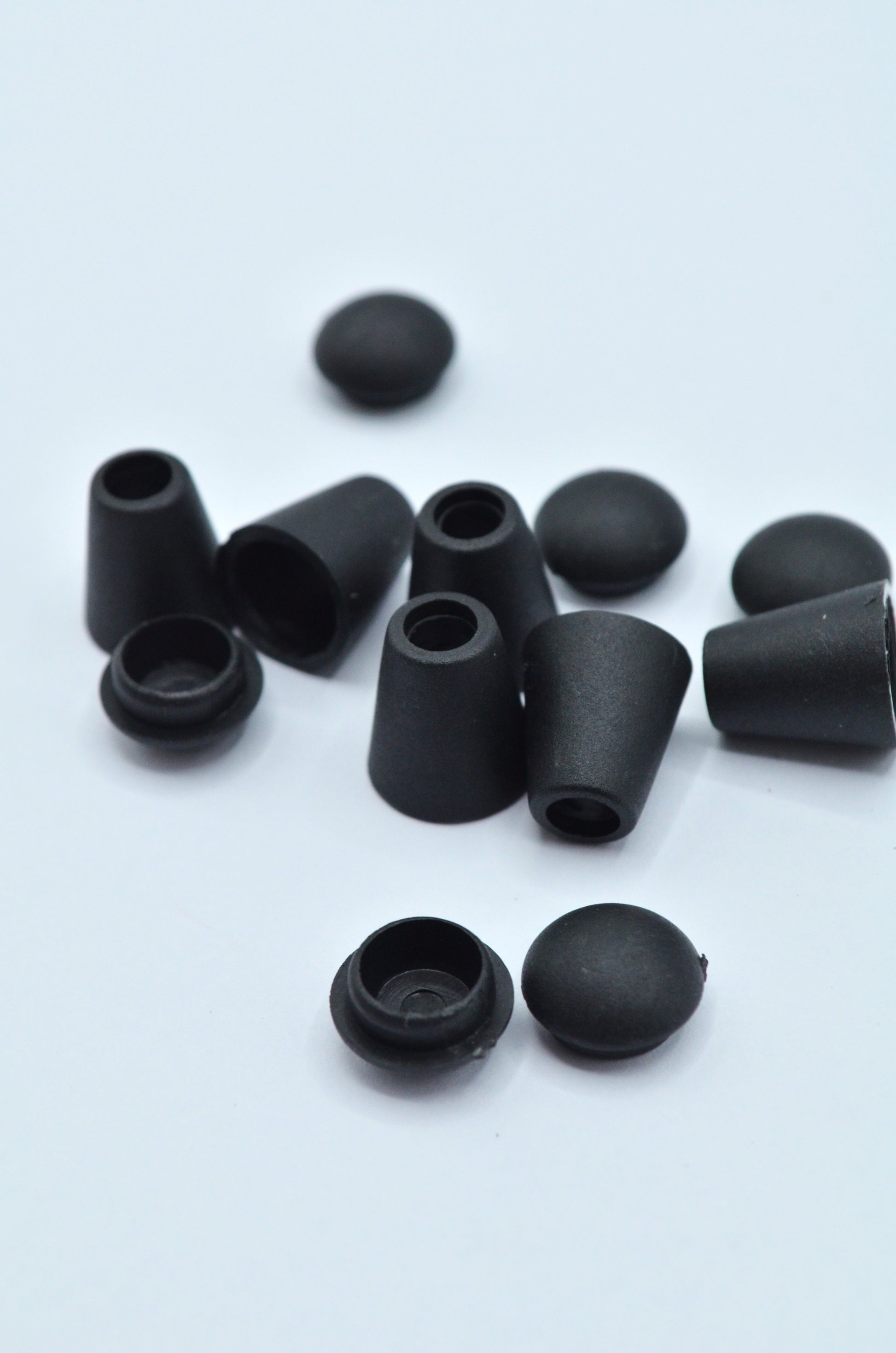Capete Snur Cu Capac 12x14mm, Negru