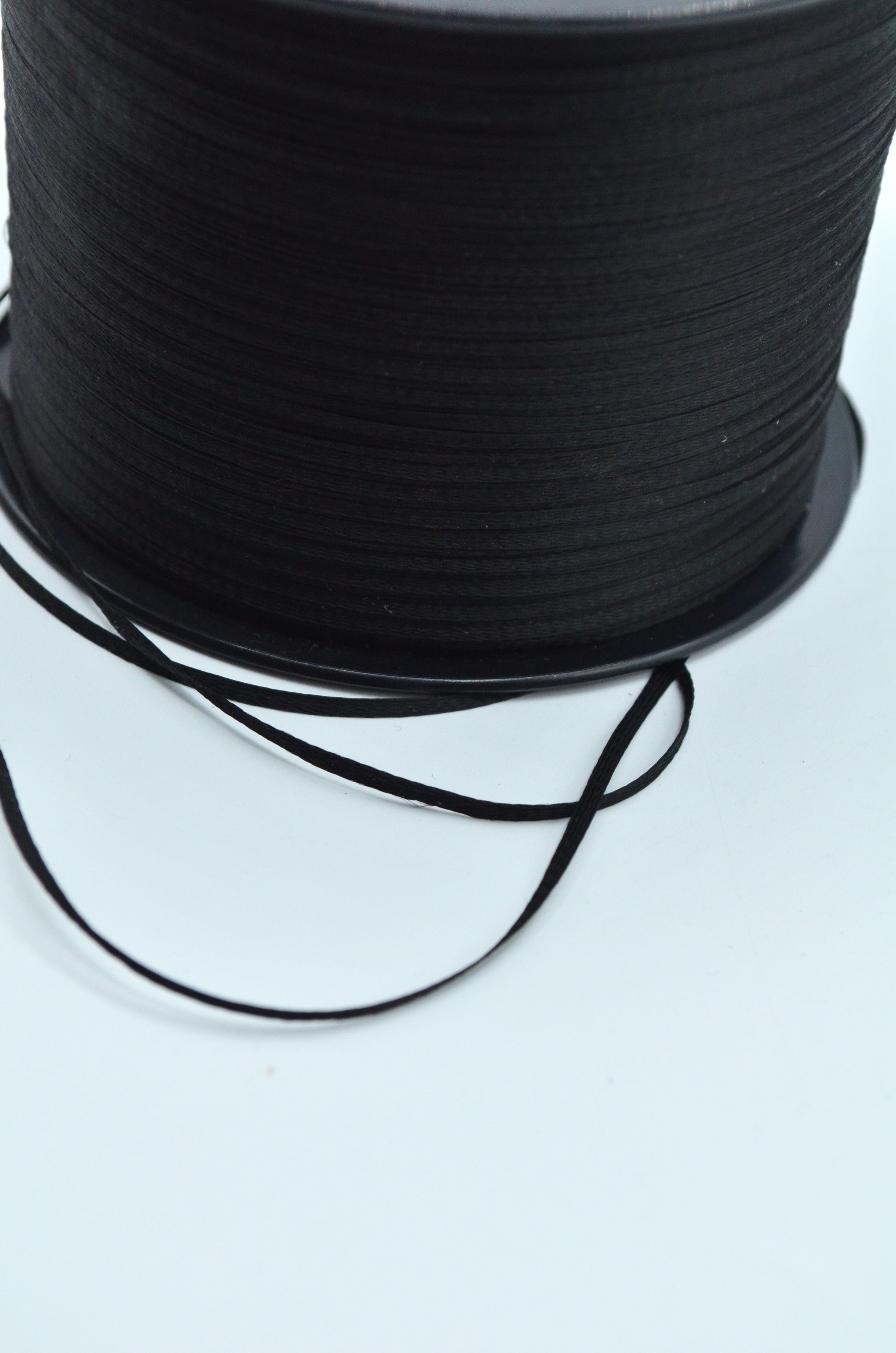 Snur Matasos De Vascoza Plat 2mm, Negru