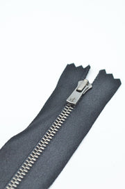 Fermoar Metalic Fix Pe Suport De Saten Negru, 26cm