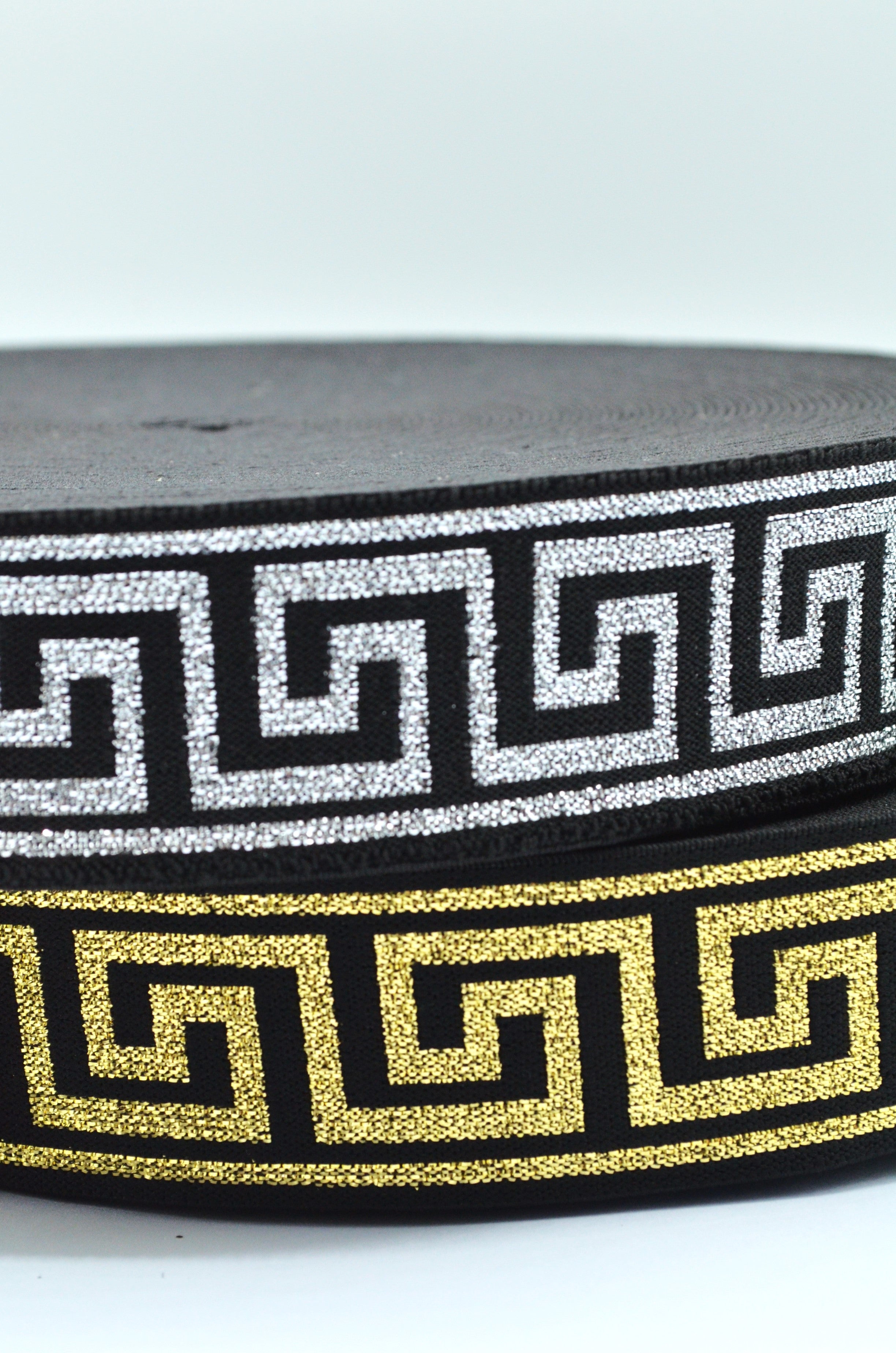 Elastic Decorativ 4cm, Auriu/Argintiu