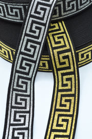 Elastic Decorativ 4cm, Auriu/Argintiu