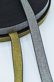 Elastic Decorativ 2cm, Auriu/Argintiu