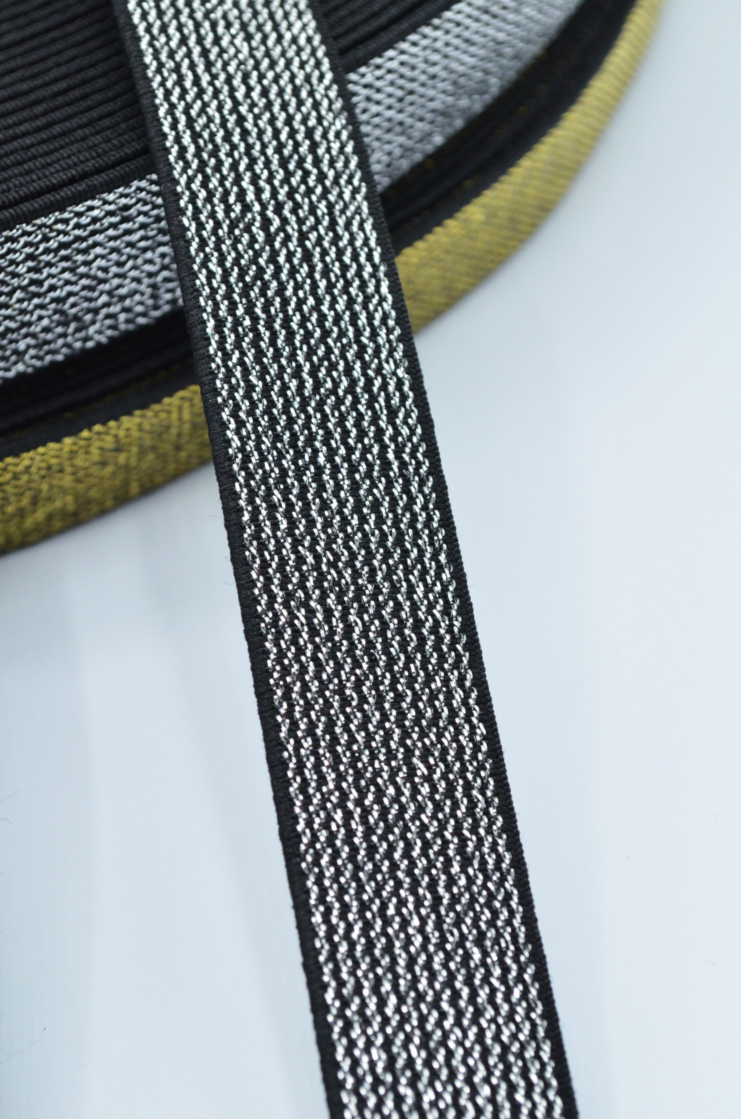 Elastic Decorativ 2cm, Auriu/Argintiu