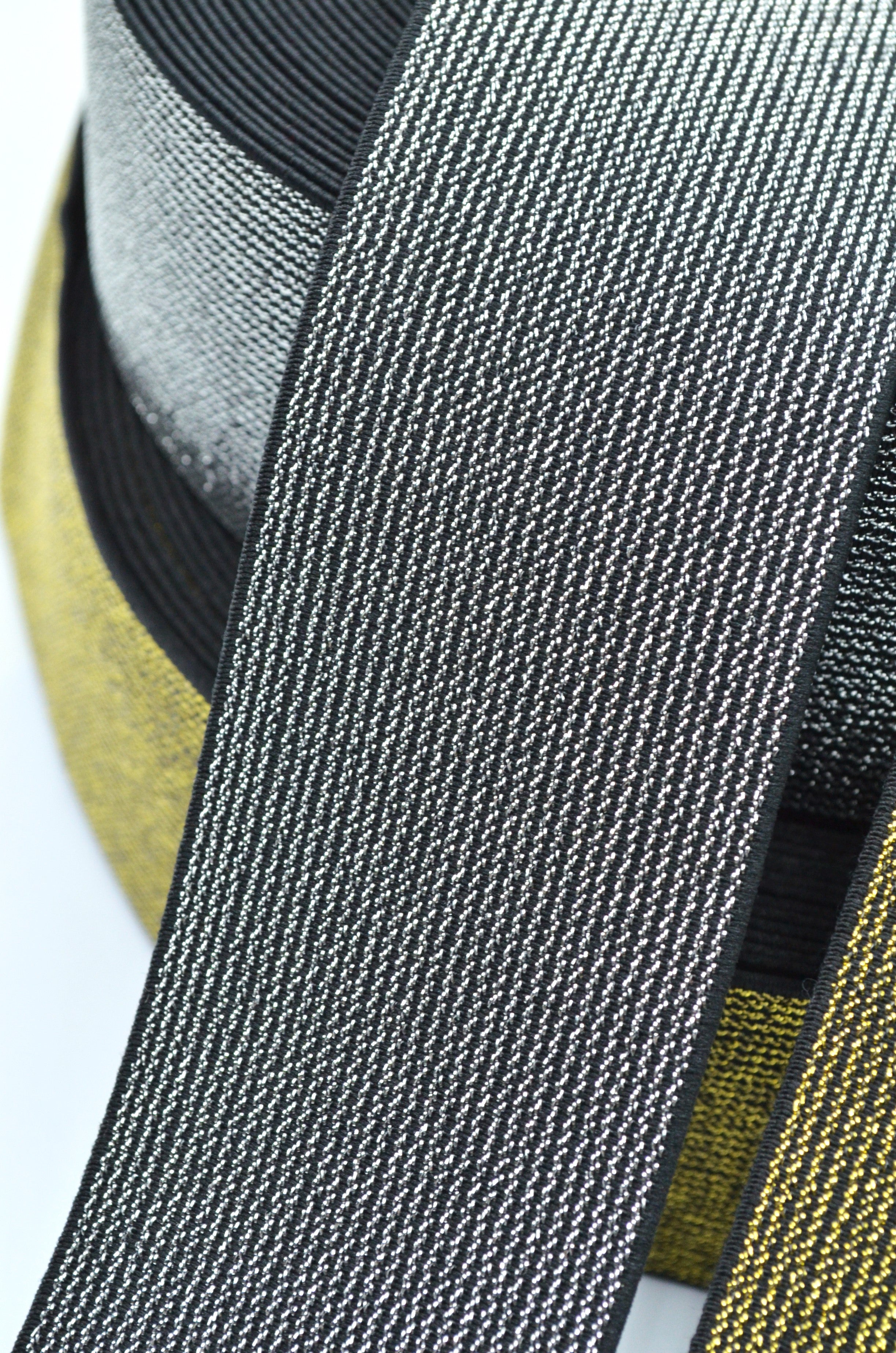 Elastic Decorativ 6cm, Auriu/Argintiu