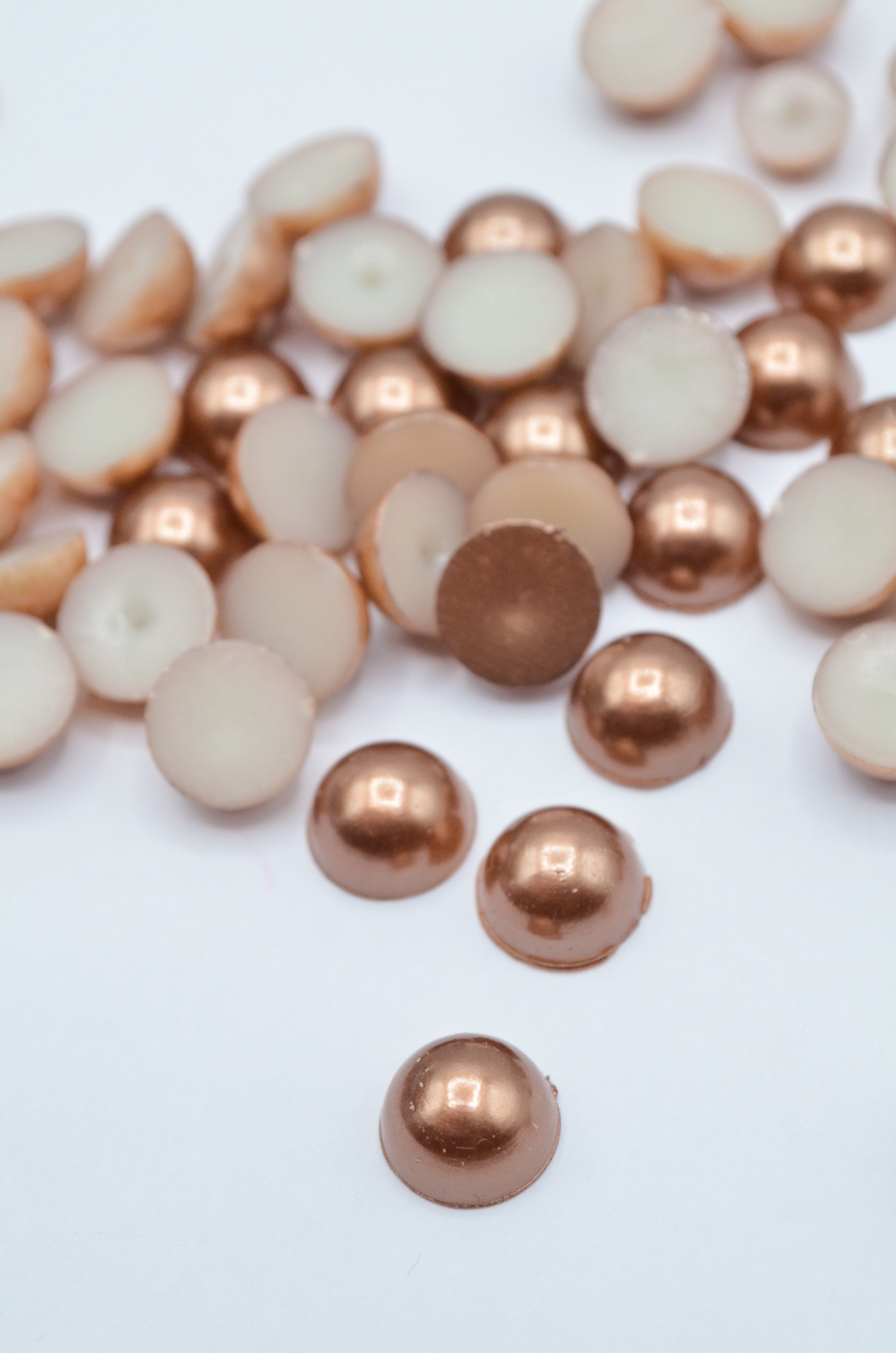 Jumatati De Perle Bej Inchis 10mm, 20-30gr/Punga