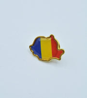 Insigna pin tricolor 16x20mm